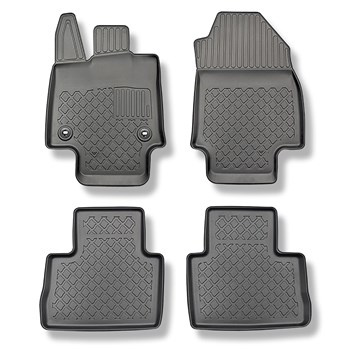 Tapis de sol en TPE adapté pour Suzuki Across Plug-in Hybrid SUV (07.2020-....) - avec boîte automatique - tapis de voiture - noir