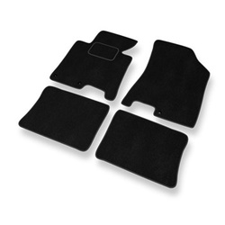 Tapis de Sol Velours adapté pour Hyundai i40 Berline, Tourer (2011-2019) - Premium tapis de voiture - noir