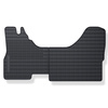 Tapis de sol en caoutchouc adapté pour Iveco Daily IV Van (2006-2011) - tapis de voiture - noir - 1 pc.