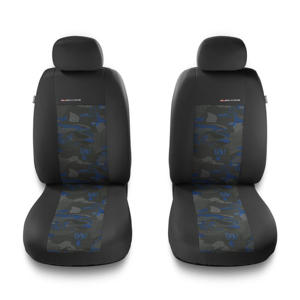 Housses de siège adaptées pour Ford Ranger IV, V, VI (1998-....) - housse siege voiture universelles - couverture siege - 2UNE-BL