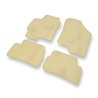 Tapis de Sol Velours adapté pour Hyundai Coupe III (2002-2009) - Premium tapis de voiture - beige