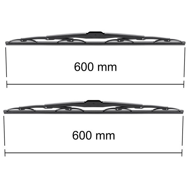Balais d'essuie-glace de pare-brise adaptés pour Renault Master II Van (10.1997-04.2010) - balais standard