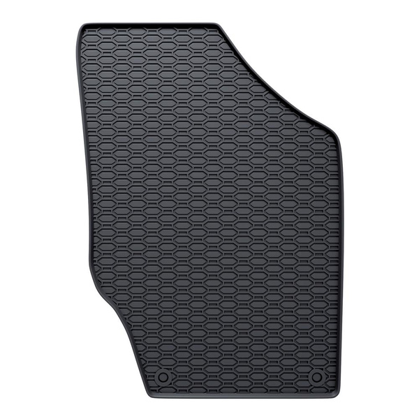Tapis de sol en caoutchouc adapté pour Citroen C4 Hayon (2001-2010) - tapis de voiture - noir - 4 pcs.