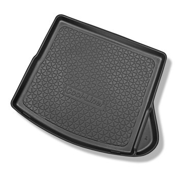 Tapis de coffre adapté pour Mercedes-Benz CLA C117 Shooting Brake (01.2015-08.2019) - bac de coffre - protection de coffre voiture - cavité droite amovible dans les modèles avec filet latéral