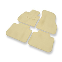 Tapis de Sol Velours adapté pour BMW X1 F48 (2016-2022) - Premium tapis de voiture - beige