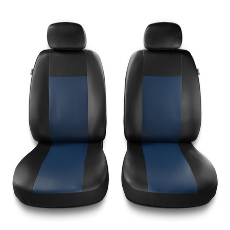 Housses de siège avant adaptées pour Alfa Romeo 156 I, II (1997-2007) - housse siege voiture universelles - couverture siege conducteur - 2CM-BL