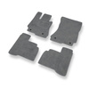 Tapis de Sol Velours adapté pour Mercedes-Benz Classe S W221 Coupé, Berline (2006-2013) version longue - Premium tapis de voiture - gris