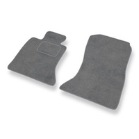 Tapis de Sol Velours adapté pour BMW 5 F10, F11 (2010-2013) - Premium tapis de voiture - gris