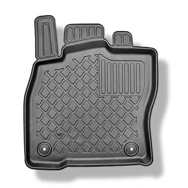 Tapis de sol en TPE adapté pour Cupra Formentor Crossover (09.2020-....) - non pour version Plug-in hybride - tapis de voiture - noir