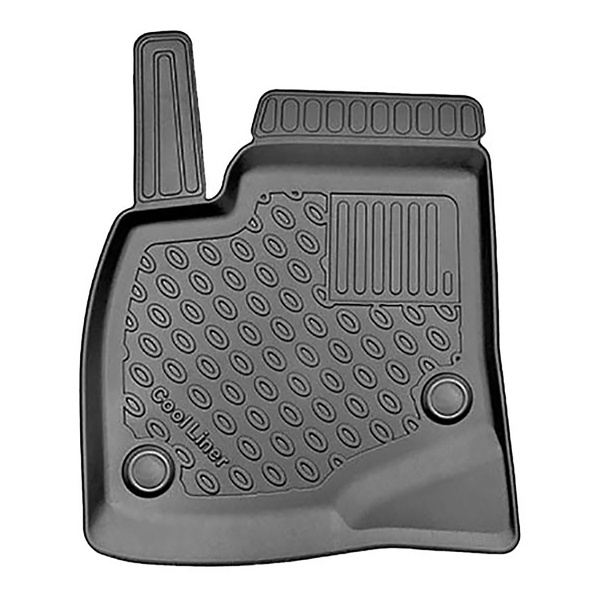 Tapis de sol en TPE adapté pour Tesla Model S Liftback (07.2012-03.2015) - à traction arrière - tapis de voiture - noir