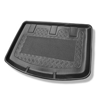 Tapis de coffre adapté pour Kia Rio III UB Hayon (08.2011-01.2017) - bac de coffre - protection de coffre voiture - coffre supérieur, XL avec rangement