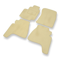 Tapis de Sol Velours adapté pour Daewoo Musso (1995-2005) - Premium tapis de voiture - beige