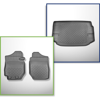 Kit tapis de coffre et tapis de voiture TPE pour: Suzuki Jimny II GJ SUV (10.201