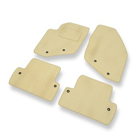 Tapis de Sol Velours adapté pour Volvo S60 I (2000-2009) - Premium tapis de voiture - beige