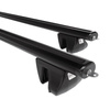 Barres de toit en aluminium adapté pour Jeep Grand Cherokee Vision SUV (2005-2010) - Porte-Bagages de Voiture noir - rails