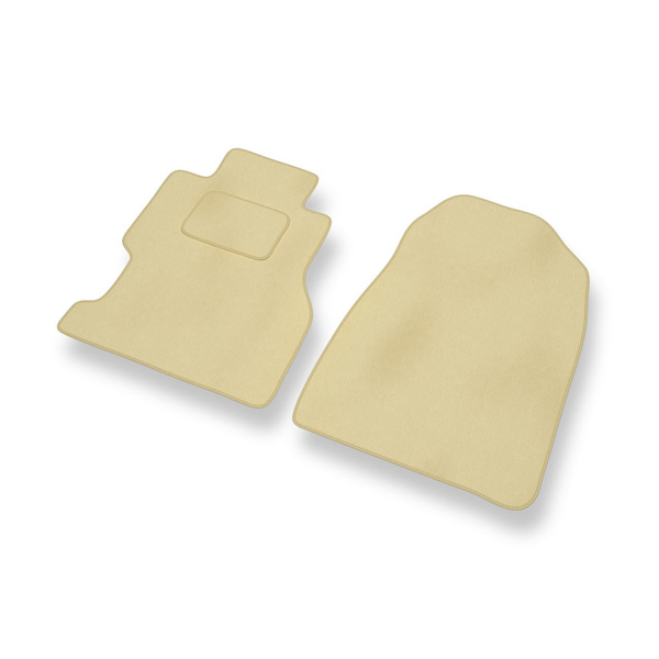 Tapis de Sol Velours adapté pour Honda Civic VII Coupé, Hayon, Berline (2001-2005) 3 portes, 4 portes - Premium tapis de voiture - beige
