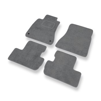 Tapis de Sol Velours adapté pour Lexus IS II XE20 (2005-2012) - Premium tapis de voiture - gris