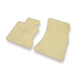Tapis de Sol Velours adapté pour BMW 5 M5 IV E60 Berline (2005-2010) - Premium tapis de voiture - beige