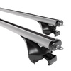 Barres de toit en aluminium adapté pour Opel Astra J mk IV Sports Tourer (2010-2015) - Porte-Bagages de Voiture argent - rails intégrés