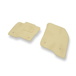 Tapis de Sol Velours adapté pour Ford S-Max II Monospace (2015-2023) - Premium tapis de voiture - beige