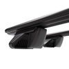 Barres de toit en aluminium adapté pour Dodge Journey Crossover (2008-2011) - Porte-Bagages de Voiture noir - rails