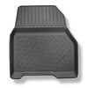 Tapis de sol en TPE adapté pour Renault Kangoo II Van (2008-04.2021) - 5 ou 7 sièges; sans la troisième rangée de sièges - tapis de voiture - noir