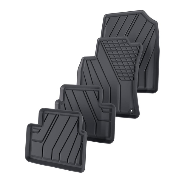 Tapis de sol en TPE adapté pour Hyundai i30 III Hayon (2017-....) - tapis de voiture - noir