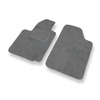 Tapis de Sol Velours adapté pour Citroen C2 Hayon (2003-2010) - Premium tapis de voiture - gris