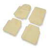 Tapis de Sol Velours adapté pour Alfa Romeo 75 (1985-1992) - Premium tapis de voiture - beige