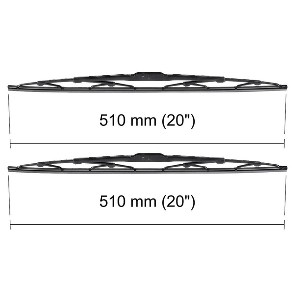 Balais d'essuie-glace de pare-brise adaptés pour Lexus LX J100 SUV (01.1998-08.2007) - balais standard