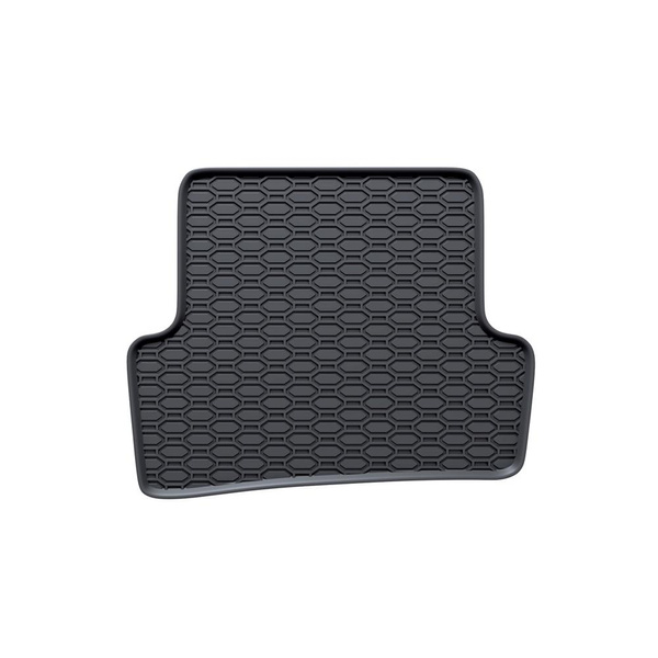 Tapis de sol en caoutchouc adapté pour Renault Captur I SUV (2013-2019) - tapis de voiture - noir - 4 pcs.