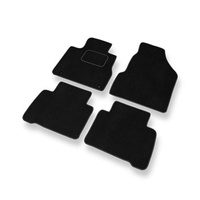 Tapis de Sol Velours adapté pour Nissan Murano II (2009-2015) - Premium tapis de voiture - noir