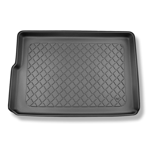 Tapis de coffre adapté pour Honda e:Ny1 SUV (05.2023-....) - bac de coffre - protection de coffre voiture - coffre supérieur; plancher amovible en la position la plus basse; avec / sans caisson de graves