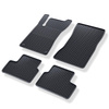 Tapis de sol en caoutchouc adapté pour Mercedes-Benz Classe A W177 Berline, Hayon (2018-....) - tapis de voiture - noir - 4 pcs.