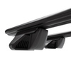 Barres de toit en aluminium adapté pour Dacia Lodgy Van (2012-2022) - Porte-Bagages de Voiture noir - rails intégrés