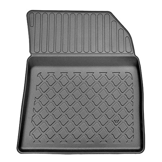 Tapis de sol en TPE adapté pour Citroen C4 Grand Picasso II Monospace (09.2013-06.2022) - sans la troisième rangée de sièges - tapis de voiture - noir