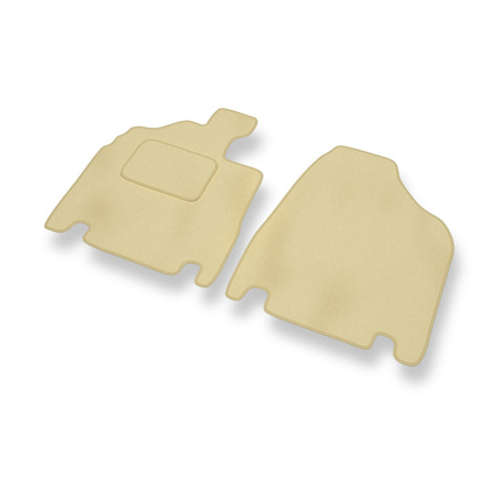 Tapis de Sol Velours adapté pour Kia Carnival II (2006-2010) - Premium tapis de voiture - beige