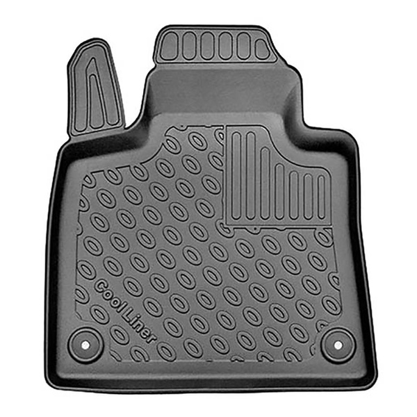 Kit tapis de coffre et tapis de voiture TPE pour: Citroen C4 Picasso II Monospace (07.2013-11.2020) - 5 places;coffre inférieur (sans insert en stéropiane sous le plancher amovible);sans 3ème rangée