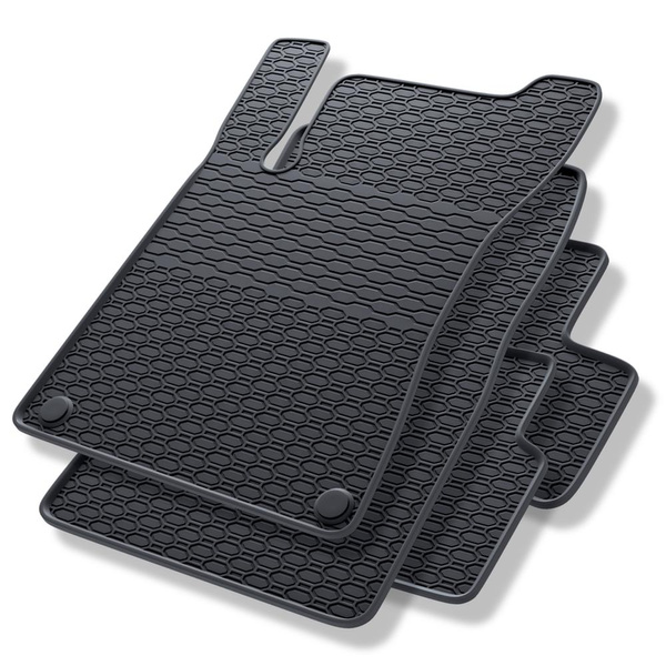 Tapis de sol en caoutchouc adapté pour Mercedes-Benz GLA H247 Crossover (2019-....) - tapis de voiture - noir - 4 pcs.