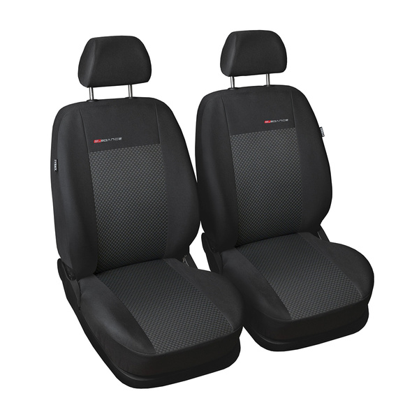 Housses de siège sur mesure adaptées pour Volkswagen Caddy III Cargo (2004-2015) seulement les sièges avant - deux simple - housse siege voiture - couverture siege - E3