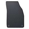 Tapis de sol en caoutchouc adapté pour Skoda Elroq SUV (2025-....) - tapis de voiture - noir - 4 pcs.