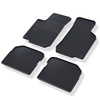 Tapis de sol en caoutchouc adapté pour Volkswagen Golf IV (1997-2006) - tapis de voiture - noir