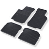 Tapis de sol en caoutchouc adapté pour Volkswagen Jetta IV Berline, SW (1998-2005) - tapis de voiture - noir - 4 pcs.