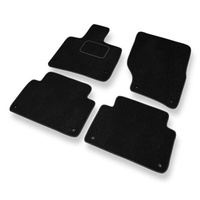 Tapis de Sol Velours adapté pour Audi Q7 I (2005-2015) - Premium tapis de voiture - noir