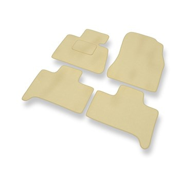 Tapis de Sol Velours adapté pour BMW X5 I E53 (1999-2006) - Premium tapis de voiture - beige