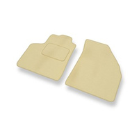 Tapis de Sol Velours adapté pour Chevrolet Rezzo (2004-2008) - Premium tapis de voiture - beige