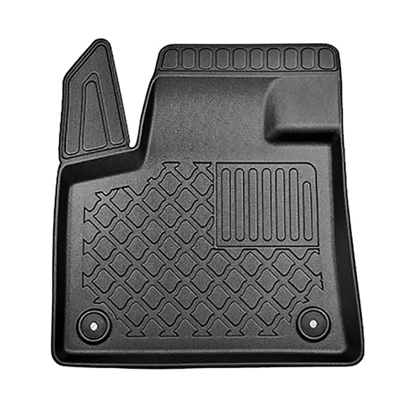 Tapis de sol en TPE adapté pour Peugeot 3008 II SUV (12.2015-10.2022) - sans Hi-Fi-System FOCAL - tapis de voiture - noir