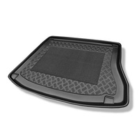 Tapis de coffre adapté pour Hyundai i30 I Hayon (07.2007-01.2012) - bac de coffre - protection de coffre voiture - avec roue de secours taille normale