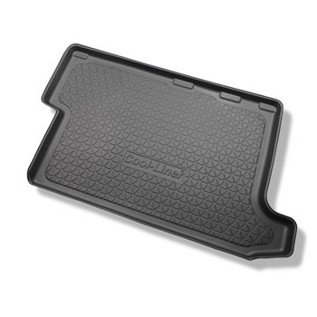 Tapis de coffre adapté pour Ford Transit Custom L2 Van (01.2013-....) - bac de coffre - protection de coffre voiture - derrière troisième rangée de sièges