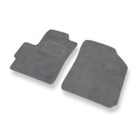 Tapis de Sol Velours adapté pour Chevrolet Spark I M200/M250 (2005-2009) - Premium tapis de voiture - gris